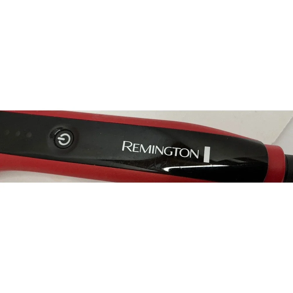 Remington Pro 2-in-1 Heated Straightening Brush Ceramic Red Black‎ Hair Tool
